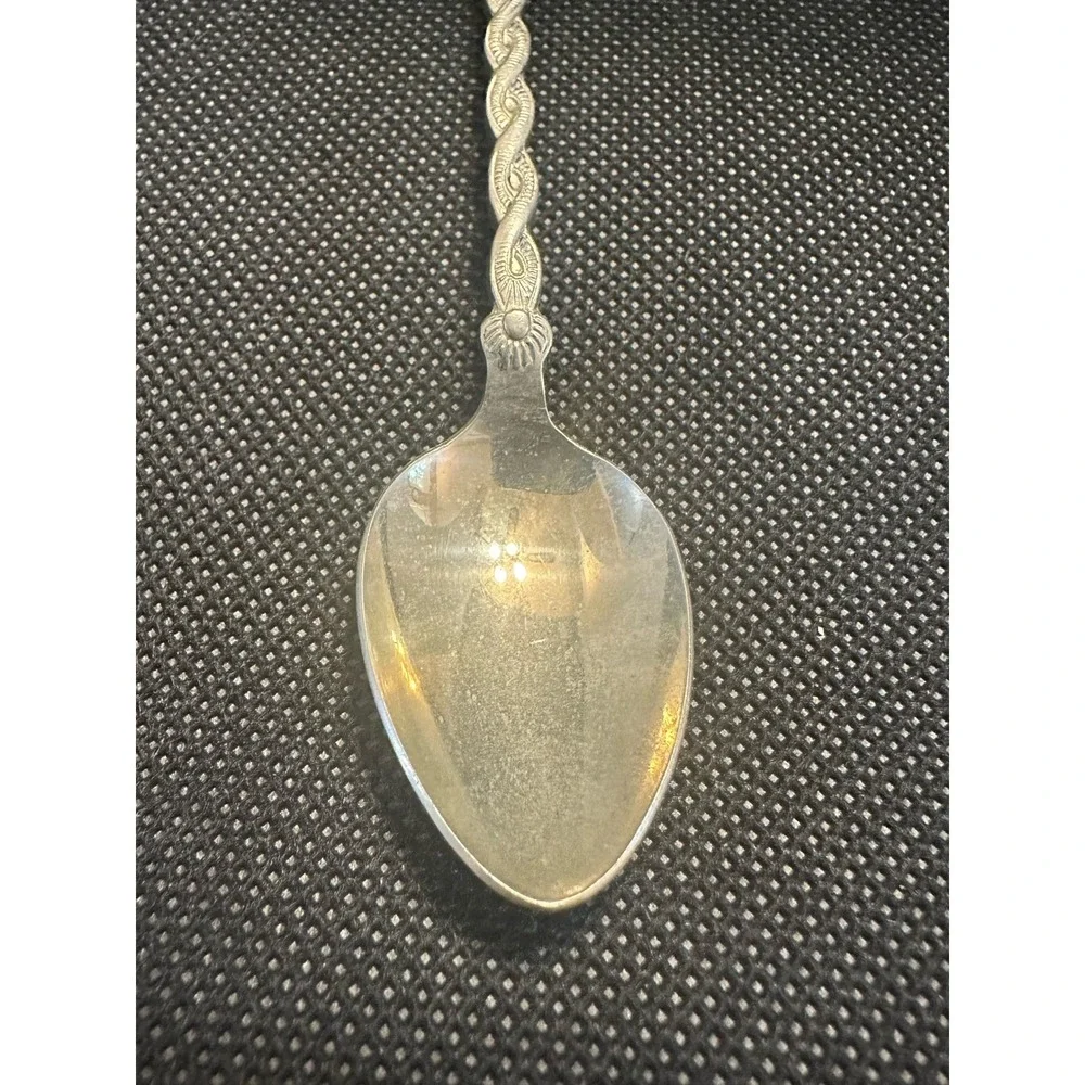 Vintage Zilverstad Witmetaal Dutch Sailboat Ship Silver Plate Souvenir Spoon
